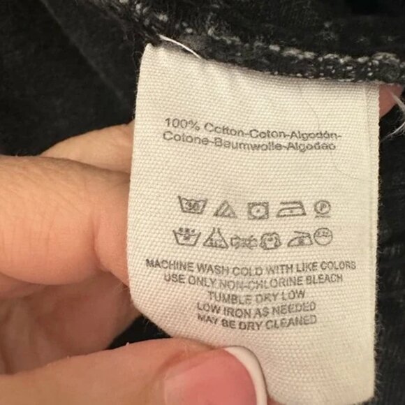 Free People Jolene Oversized Trucker Denim Jean Jacket In Black Large - Picture 3 of 8